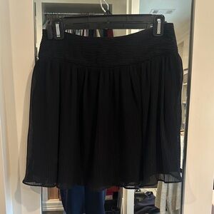 Something Navy Black A-Line Skirt